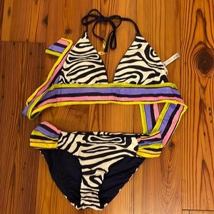 Trina Turk zebra print bikini